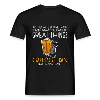 Votre corbeille ne signifie pas que vous ne pouvez pas faire de grandes choses 4 - T-shirt homme - noir - Devant - AI Model Male 178 light (178cm)