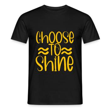 Choose To Shine 4 - Men's T-Shirt - black - Front - AI Model Male 178 light (178cm)