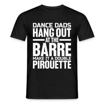 Danse Papas TraîneNt à La Barre 1 - T-shirt homme - noir - Devant - AI Model Male 178 light (178cm)