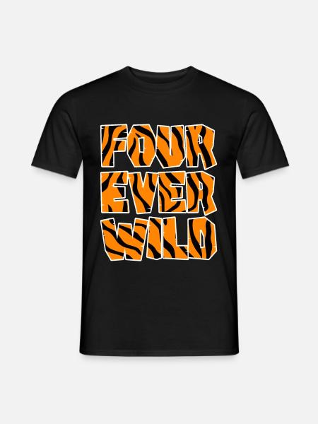 Four Ever Wild 31 - Männer T-Shirt - Schwarz