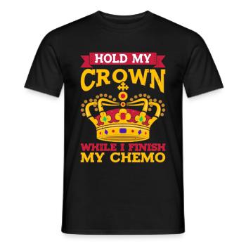 Tenez ma couronne pendant que je termine ma chimio 35 - T-shirt homme - noir - Devant - AI Model Male 178 light (178cm)