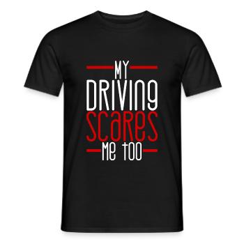 Ma conduite me fait peur trop 3 - T-shirt homme - noir - Devant - AI Model Male 178 light (178cm)