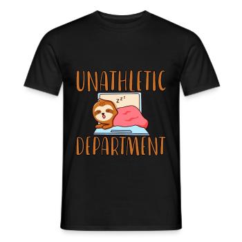 Unathletic Département 2 - T-shirt homme - noir - Devant - AI Model Male 178 light (178cm)