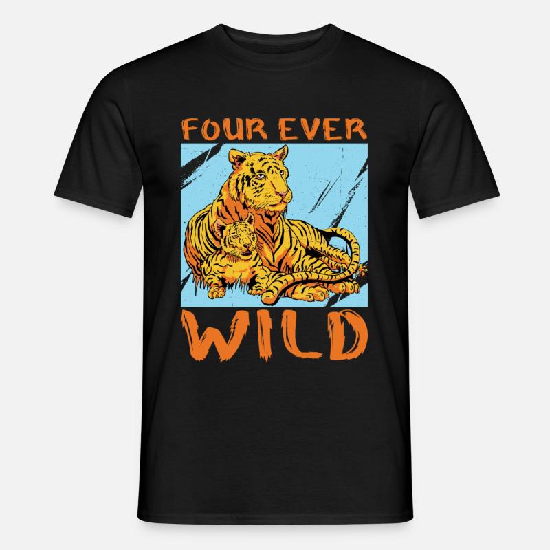 Four Ever Wild 35 - Männer T-Shirt - Schwarz