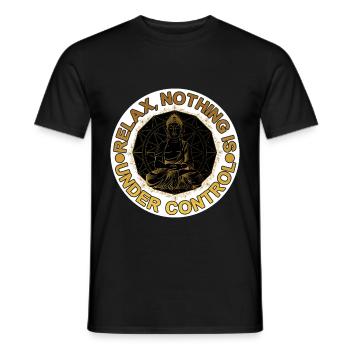 Relax, Nothing Is Under Control 16 - Men's T-Shirt - black - Front - AI Model Male 178 light (178cm)