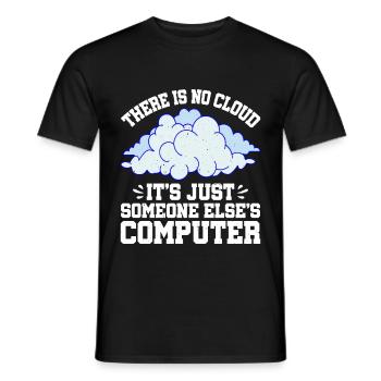 There Is No Cloud 10 - Men's T-Shirt - black - Front - AI Model Male 178 light (178cm)