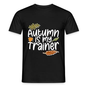 Autumn Is My Trainer 3 - Men's T-Shirt - black - Front - AI Model Male 178 light (178cm)