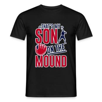 C’est mon fils sur le monticule 2 - T-shirt homme - noir - Devant - AI Model Male 178 light (178cm)