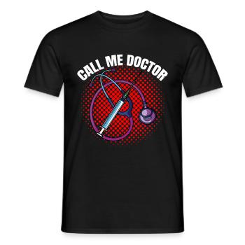 Appelez-moi Docteur 15 - T-shirt homme - noir - Devant - AI Model Male 178 light (178cm)