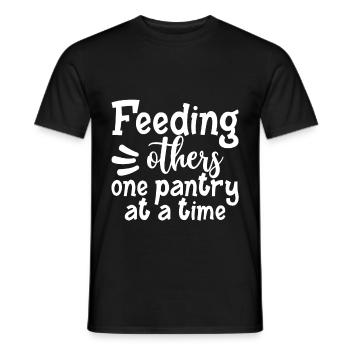 Feeding Others One Pantry At A Time 2 - Männer T-Shirt - Schwarz - Vorne - AI Model Male 178 light (178cm)