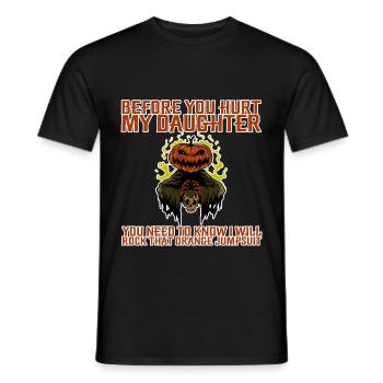 You Need To Know I Will Rock That Orange Jumpsuit - Men's T-Shirt - black - Front - AI Model Male 178 light (178cm)