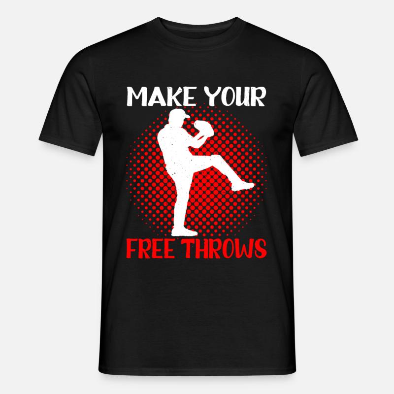 Make Your Free Throws 3 - Männer T-Shirt - Schwarz