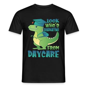 Regardez qui obtient son diplôme de la garderie - T-shirt homme - noir - Devant - AI Model Male 178 light (178cm)