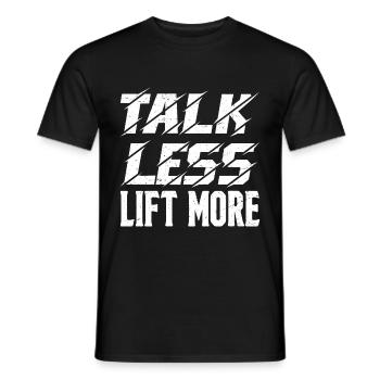 Parler moins Soulever Plus 13 - T-shirt homme - noir - Devant - AI Model Male 178 light (178cm)