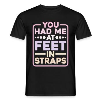 Tu m’avais aux pieds dans les sangles 9 - T-shirt homme - noir - Devant - AI Model Male 178 light (178cm)