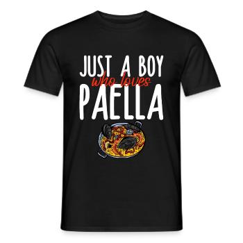 Juste un garçon qui aime la paella 4 - T-shirt homme - noir - Devant - AI Model Male 178 light (178cm)