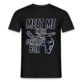 Rencontrez-moi dans le banc des pénalités 2 - T-shirt homme - noir - Devant - AI Model Male 178 light (178cm)