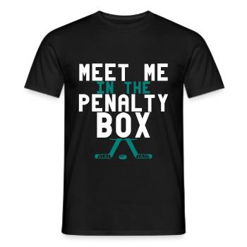 Rencontrez-moi dans le banc de pénalité 4 - T-shirt homme - noir - Devant - AI Model Male 178 light (178cm)