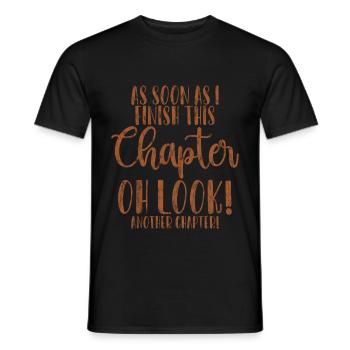 As Soon As I Finish This Chapter 3 - Men's T-Shirt - black - Front - AI Model Male 178 light (178cm)