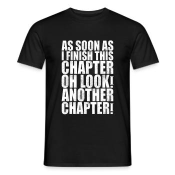 Dès que j’aurai terminé ce chapitre - T-shirt homme - noir - Devant - AI Model Male 178 light (178cm)