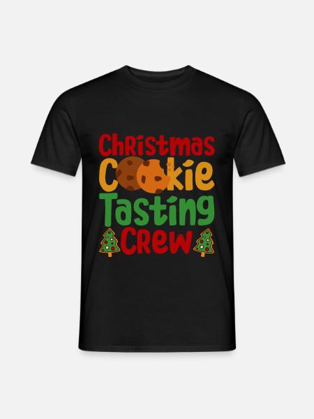 Christmas Cookie Tasting Crew 4 - Men's T-Shirt - black
