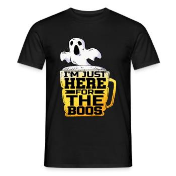 Je suis juste là pour les huées - T-shirt homme - noir - Devant - AI Model Male 178 light (178cm)