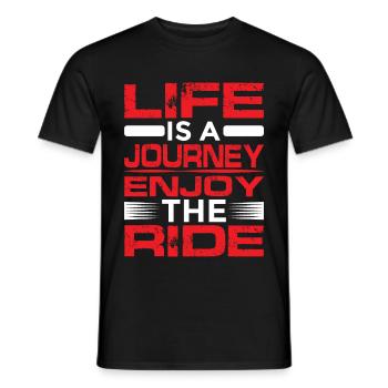 La vie est un voyage, profitez de la balade - T-shirt homme - noir - Devant - AI Model Male 178 light (178cm)