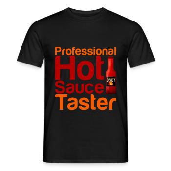 Professional Hot Sauce Taster 4 - Männer T-Shirt - Schwarz - Vorne - AI Model Male 178 light (178cm)