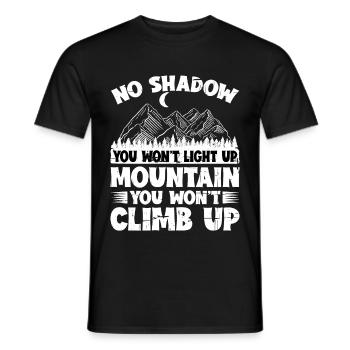 Pas d’ombre que vous n’éclairerez pas 4 - T-shirt homme - noir - Devant - AI Model Male 178 light (178cm)