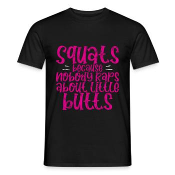 Squats parce que personne ne rappe sur Little Butts 3 - T-shirt homme - noir - Devant - AI Model Male 178 light (178cm)