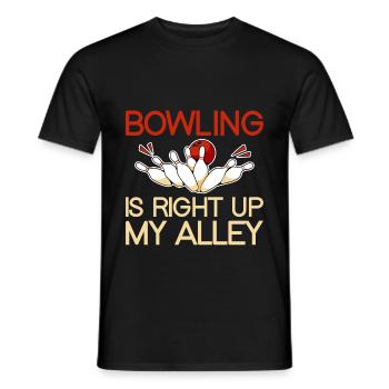 Bowling est juste dans mon allée 2 - T-shirt homme - noir - Devant - AI Model Male 178 light (178cm)