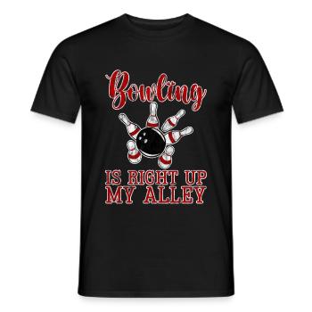 Bowling est juste dans mon allée 3 - T-shirt homme - noir - Devant - AI Model Male 178 light (178cm)