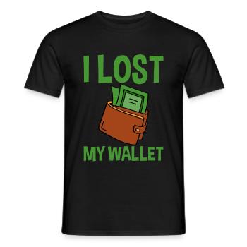 I Lost My Wallet 4 - Männer T-Shirt - Schwarz - Vorne - AI Model Male 178 light (178cm)