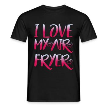 I Love My Air Fryer 6 - Männer T-Shirt - Schwarz - Vorne - AI Model Male 178 light (178cm)