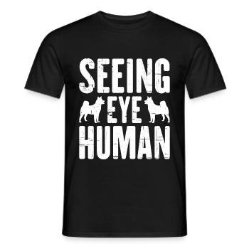 Seeing Eye Human 24 - Männer T-Shirt - Schwarz - Vorne - AI Model Male 178 light (178cm)