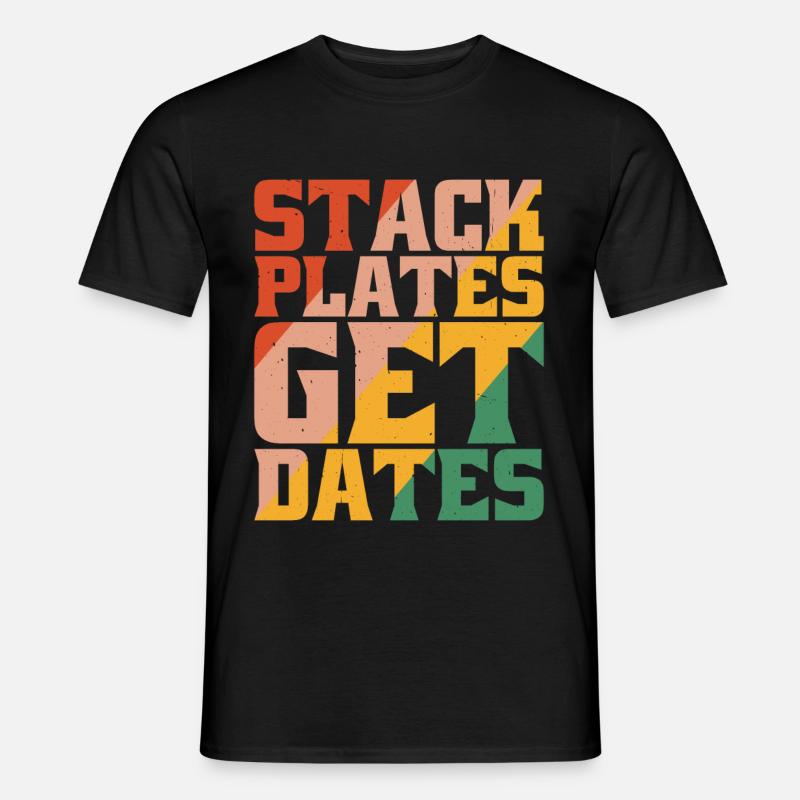 Stack Plates Get Dates 5 - T-shirt homme - noir
