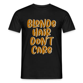Les cheveux blonds s’en fichent - T-shirt homme - noir - Devant - AI Model Male 178 light (178cm)