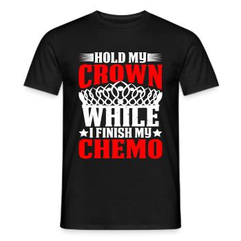 Tenez ma couronne pendant que je termine ma chimio 52 - T-shirt homme - noir - Devant - AI Model Male 178 light (178cm)