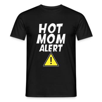 Hot Mom Alert 4 - Männer T-Shirt - Schwarz - Vorne - AI Model Male 178 light (178cm)