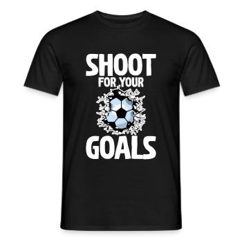 Shoot For Your Goals 2 - Männer T-Shirt - Schwarz - Vorne - AI Model Male 178 light (178cm)