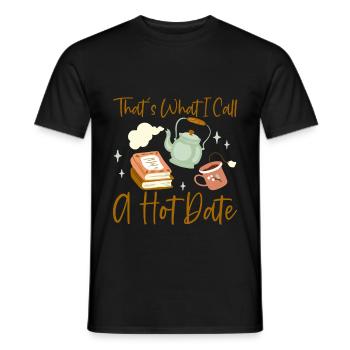 That's What I Call A Hot Date 2 - Männer T-Shirt - Schwarz - Vorne - AI Model Male 178 light (178cm)