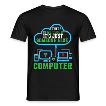 There Is No Cloud 17 - Men's T-Shirt - black - Front - AI Model Male 178 light (178cm)