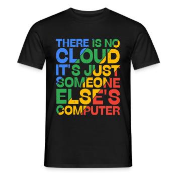 There Is No Cloud 19 - Men's T-Shirt - black - Front - AI Model Male 178 light (178cm)