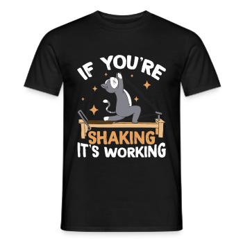 Si vous tremblez, ça marche 2 - T-shirt homme - noir - Devant - AI Model Male 178 light (178cm)