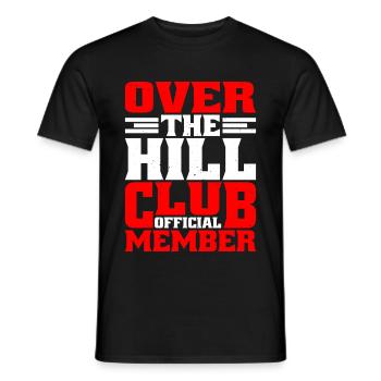 Over The Hill Club Official Member 5 - Men's T-Shirt - black - Front - AI Model Male 178 light (178cm)