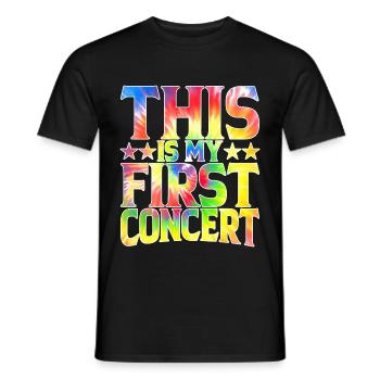This Is My First Concert 51 - Men's T-Shirt - black - Front - AI Model Male 178 light (178cm)