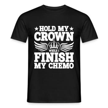Tenez ma couronne pendant que je termine ma chimio 60 - T-shirt homme - noir - Devant - AI Model Male 178 light (178cm)