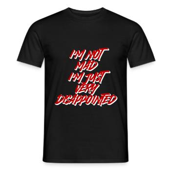 Je ne suis pas en colère, je suis juste très déçu 2 - T-shirt homme - noir - Devant - AI Model Male 178 light (178cm)