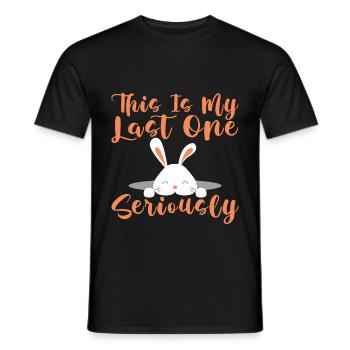 C’est mon dernier sérieusement 4 - T-shirt homme - noir - Devant - AI Model Male 178 light (178cm)