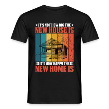 It's How Happy The New Home Is 2 - Männer T-Shirt - Schwarz - Vorne - AI Model Male 178 light (178cm)